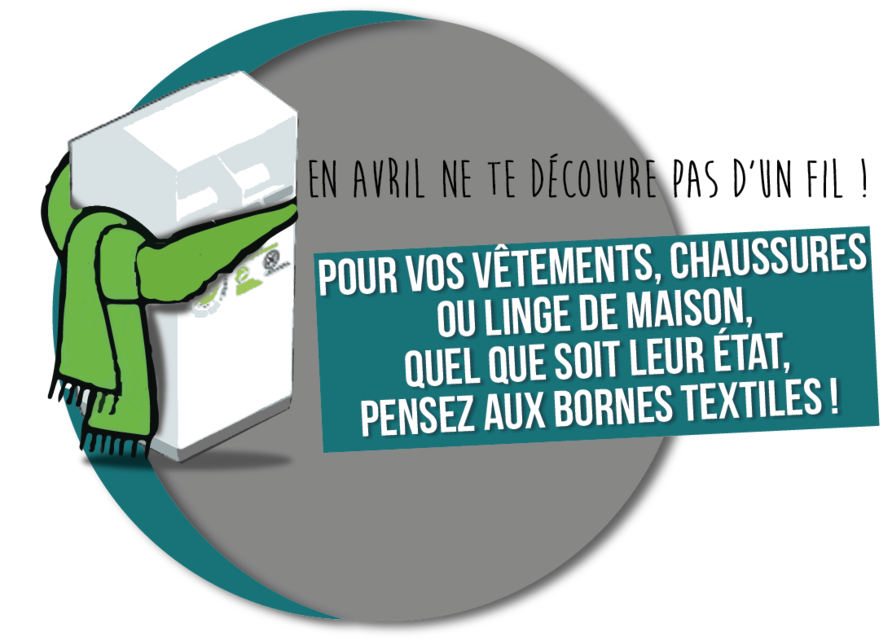 DONNONS UNE SECONDE VIE A NOS VETEMENTS...UTILISONS LES BORNES TEXTILE !BORNE TEXTILE